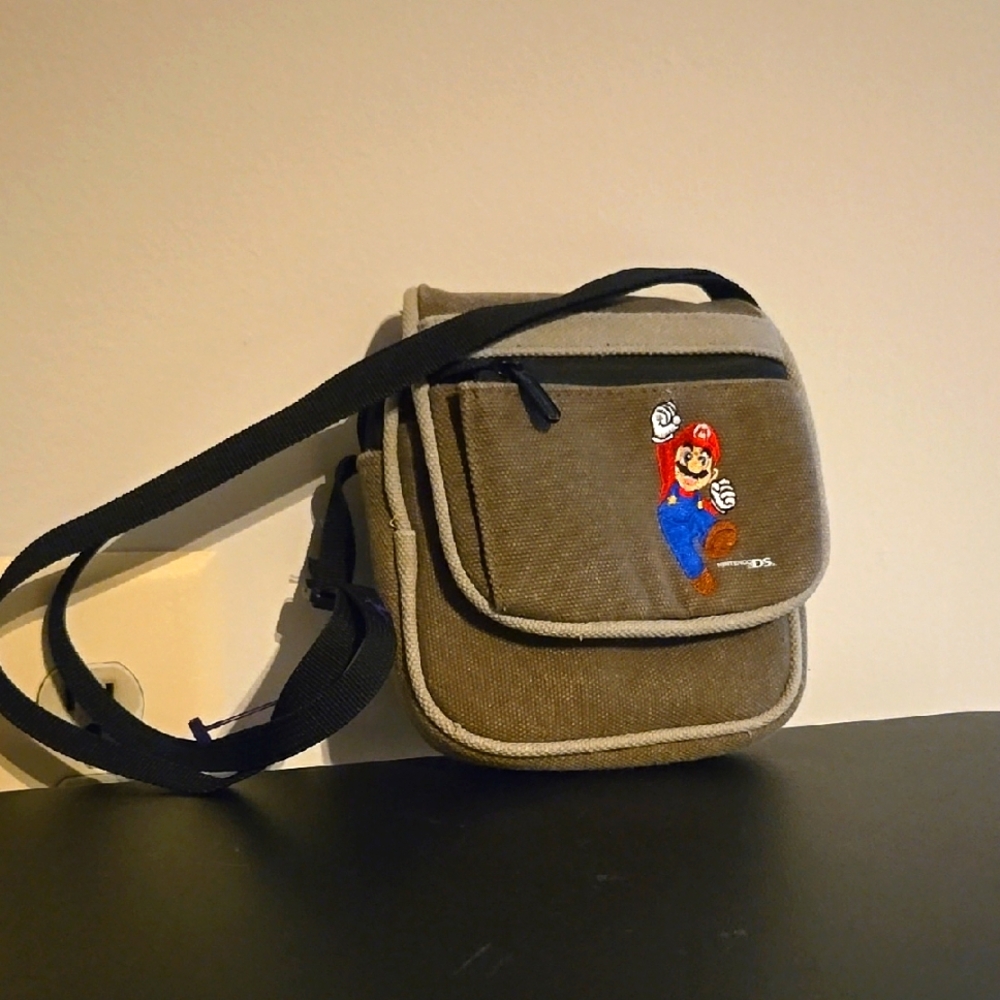 Nintendo DS Bag With Mario Embroidered